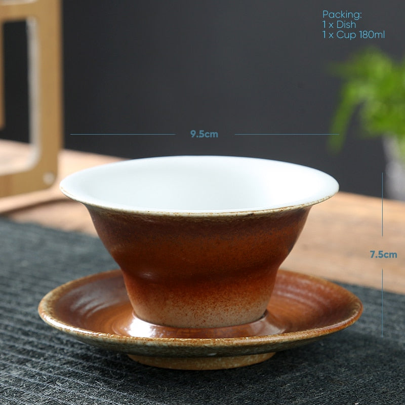Modern Oriental Cup And Saucer