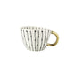 Geometric Mugs With Gold Handle