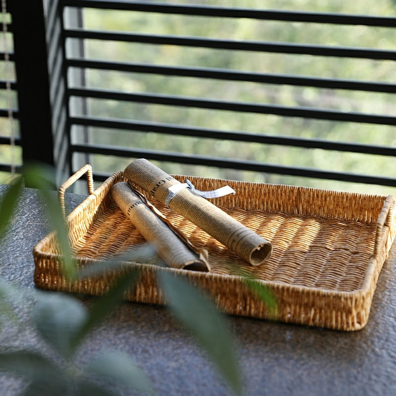 Rattan Weaving Tray