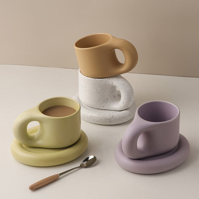 Nordic Fat Handle Mug