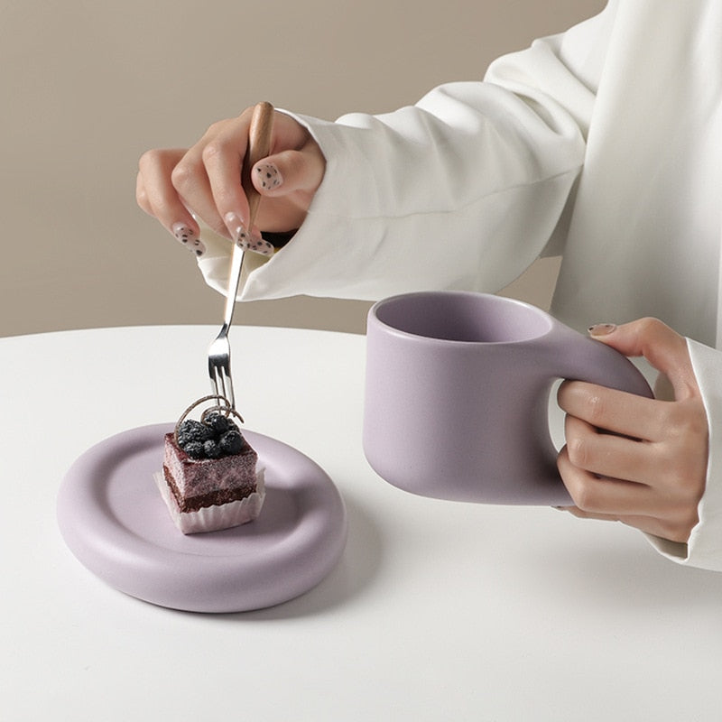 Nordic Fat Handle Mug