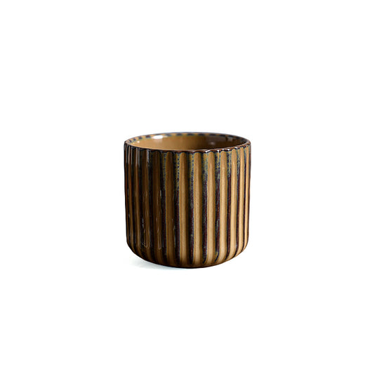 Stripe Stoneware Tea-Cup